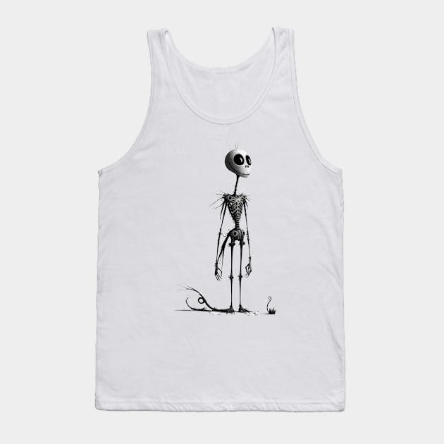 Lanky Skeleton Tank Top by pxdg